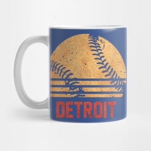 Retro vintaged Detroit baseball city Mug